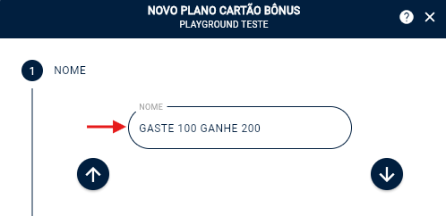 Criação de cartão bônus