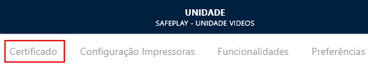 Colocando o certificado no safeplay