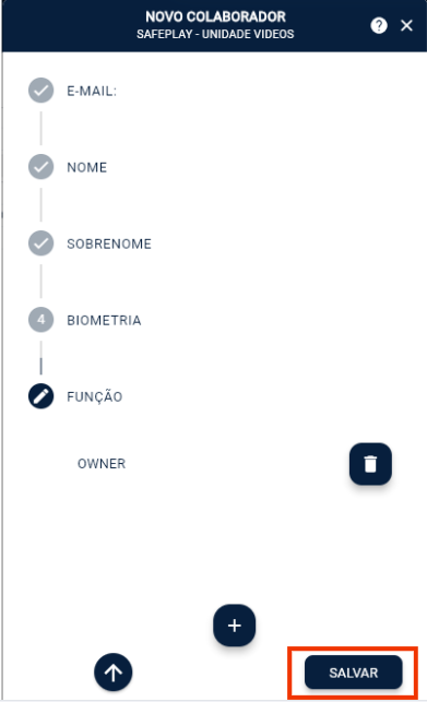 cadastro colaborador