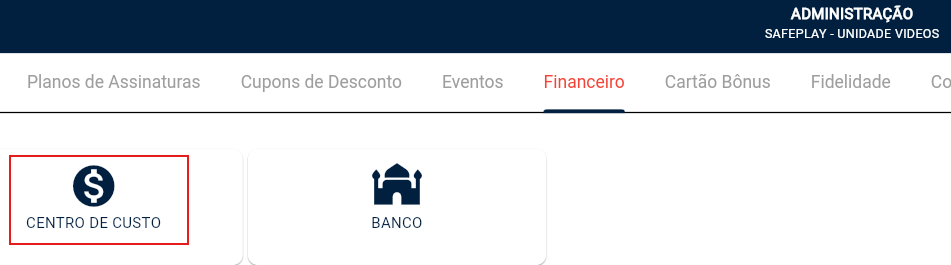 centro de custo