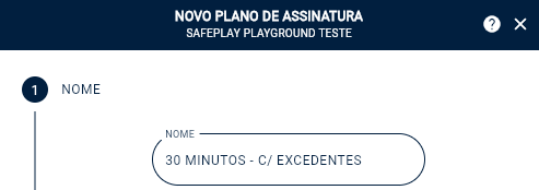 Plano com excedentes