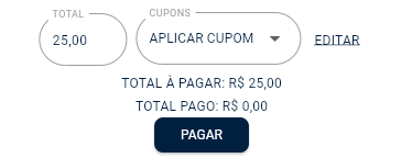 Operações iniciais - Entrada