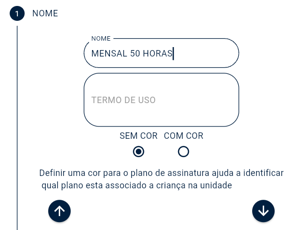 criação plano mensal