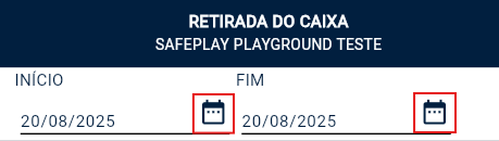 Retirada do caixa