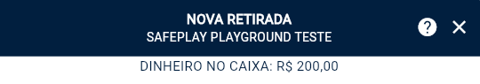 Retirada do caixa
