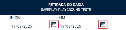 Retirada do caixa
