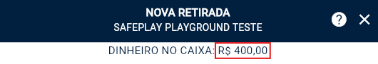 Retirada do caixa